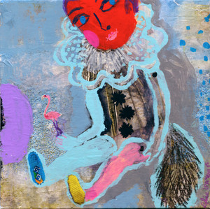 pierrot le loup chimere de l'enfance peinture contemporaine comtes et cauchemar artsite à paris
