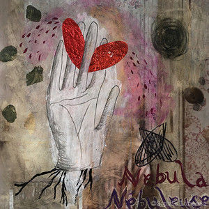 nebuleuse nebula, peinture, sophie lormeau, artiste contemporaine, art figuratif, figuration libre, art singulier, french artist, paris, happy, main, contemporary art, sophielormeau, coeur
